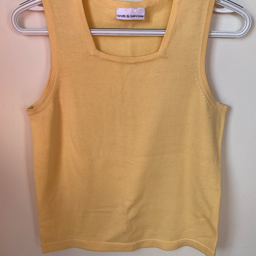 Croft & Barrow yellow tank